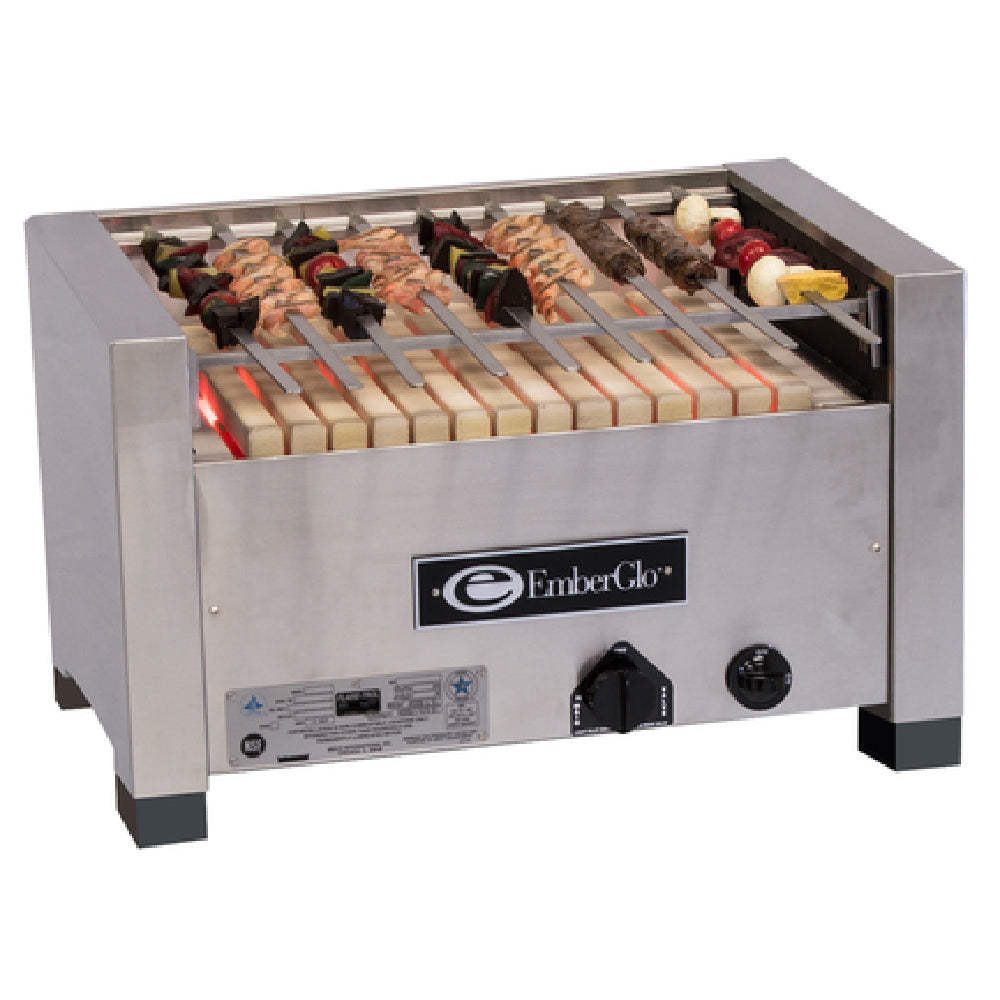 EmberGlo 25C-KABOB-LP-5110400 - (25C-KABOB-LP-OPEN FRT) Kabob Charbroiler, Propane Gas