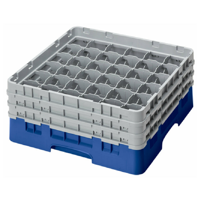 Cambro 36S638168 Camrack® Glass Rack With (3) Soft Gray Extenders Full Size