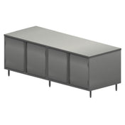BK Resources CST-3096H Chef Table Cabinet Base With Hinged Doors 96"W X 30"D X 34-3/4"H Overall Size