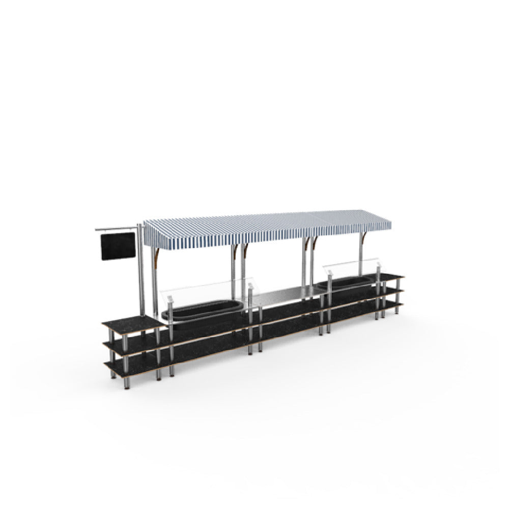 Steelite MGCMLA08MSWF Market Station Mixed Materials (minimum = Case Quantity 1 Per Case) (repack Item)