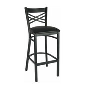 Hubert 32Q-028 - CenPro Bar Height Chair, 285 Lb. Weight Capacity, Cross Back
