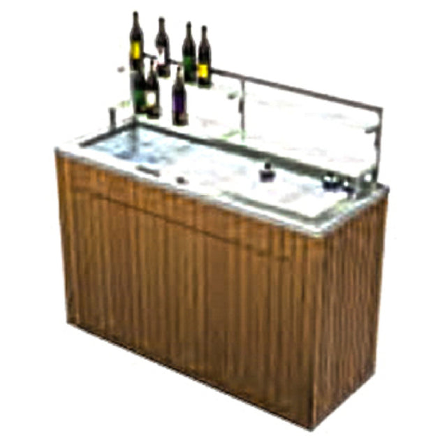 Lakeside 79861 Chalet Portable Back Bar 72"W X 30"D X 58"H Stainless Steel Interior