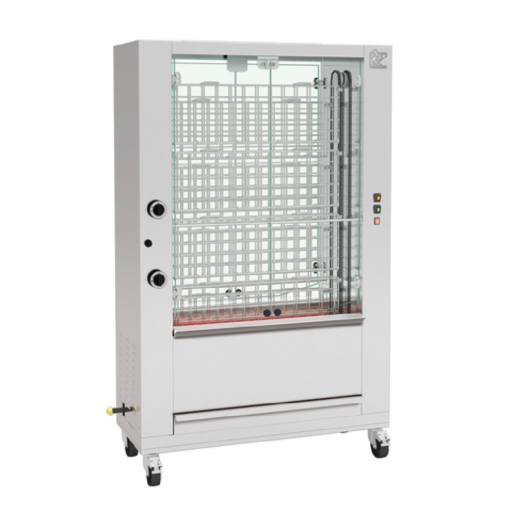 Rotisol FFS1100-4G-BRASILIA FauxFlame­™ SPATCHCOCK Rotisserie Oven Gas