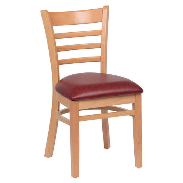 Royal ROY 8001 N CRM - Side Chair, Ladder Back, 17"L X 16-1/2"W X 33-1/2"H
