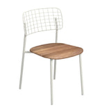 Emuamericas, Llc E615T-23-82 - Lyze Stacking Side Chair, Outdoor/indoor, Stainless Steel Back