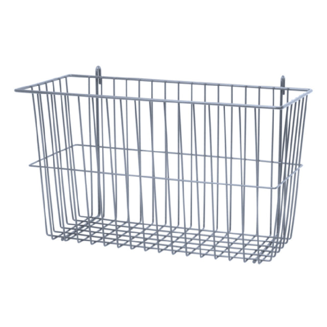 Quantum SG-B17710GY Store Grid Basket 17-3/8"W X 7-1/2"D X 10"H Gray Epoxy Antimicrobial Finish