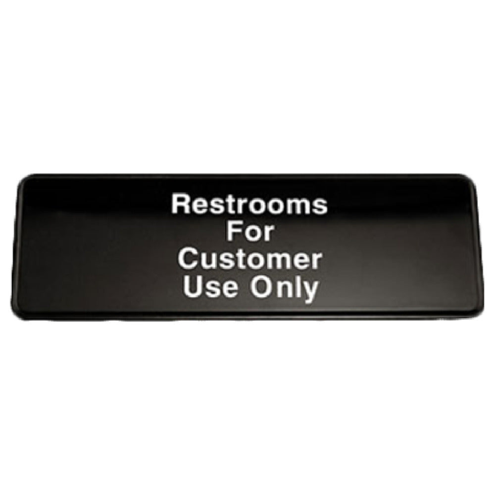Royal ROY 394525 - Sign, 3" X 9", Restrooms For Customers"