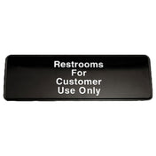 Royal ROY 394525 - Sign, 3" X 9", Restrooms For Customers"