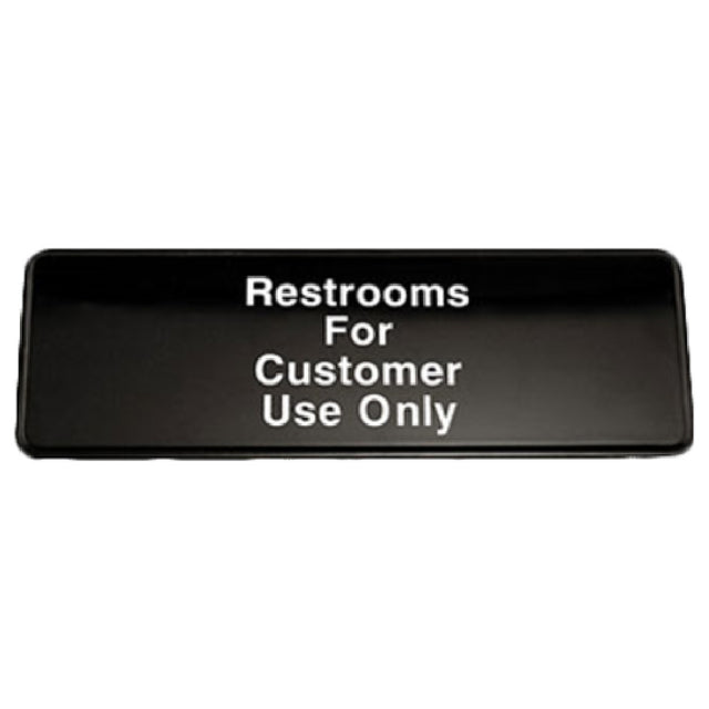Royal ROY 394525 - Sign, 3" X 9", Restrooms For Customers"