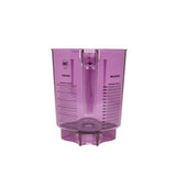 A transparent purple Tritan container measuring cup with black markings in ounces and milliliters. The NSF logo is near the top left, and its maximum capacity is 48 oz BPA Free, or 1500 milliliters. Straight sides and flat base; no handle.
