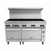 Wolf C60RS-10B_LP 60 Inch Gas Restaurant Range