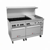 Wolf C60RS-24GT6B_LP 60 Inch Gas Restaurant Range