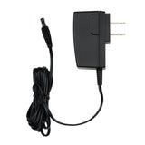 A Replacement Power Adaptor for Waring devices, model WWO120. This black adapter features a two-prong plug, a long coiled cable with a barrel connector, and a smooth rectangular shape—perfect as a reliable replacement.