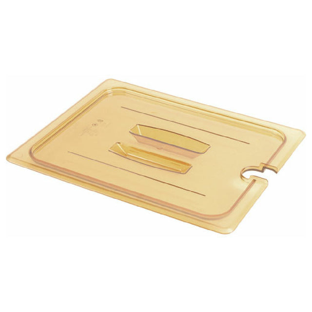Cambro 30HPCHN-150 Lid Hot 1/3 Notched 150 Amber