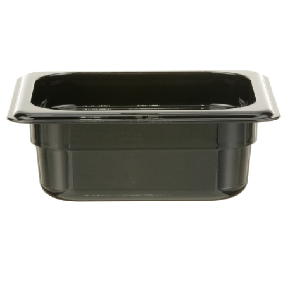 AllPoints CAM62HP110 Sixth 4" Food Pan Black Hight Heat