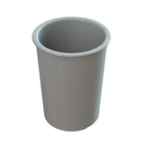 A white Salad Dressing Crock sits against a white background, perfect for stylish cold holding of your favorite dressings.