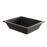 A rectangular, black speckled Duracoat coated cast aluminum baking pan with slightly flared sides and a flat rim, shown on a white background—suitable for baking casseroles or desserts.
