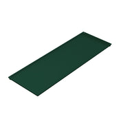 A dark green, rectangular cooling plate serving tray with slightly raised edges on all sides, shown on a white background. The tray appears flat and simple, ideal for organizing or holding items while keeping them cool.