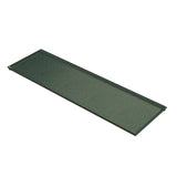 A rectangular, flat Duracoat Cast Aluminum tray with raised edges on all sides. The dark green Cooling Plate Serving Tray features a smooth surface and slightly rounded corners, shown against a white background.