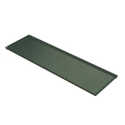 A rectangular, flat Duracoat Cast Aluminum tray with raised edges on all sides. The dark green Cooling Plate Serving Tray features a smooth surface and slightly rounded corners, shown against a white background.