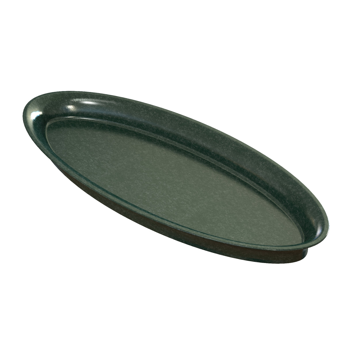 A close-up of a cast aluminum platter elegantly displaying the King Fish Platter.