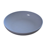 A close up of a cast aluminum pasta bowl, perfect for everyday use and conveniently dishwasher safe.