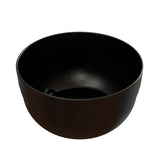 A round, deep black fruit bowl with a glossy finish and tiny white speckles scattered across its cast aluminum surface, resembling a starry night sky. The bowl is empty and photographed against a white background.