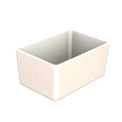 A Simple Solutions Bowl, dishwasher safe and crafted with smooth sides and rounded corners, is shown empty against a plain white background. This rectangular container offers both style and practicality for everyday use.