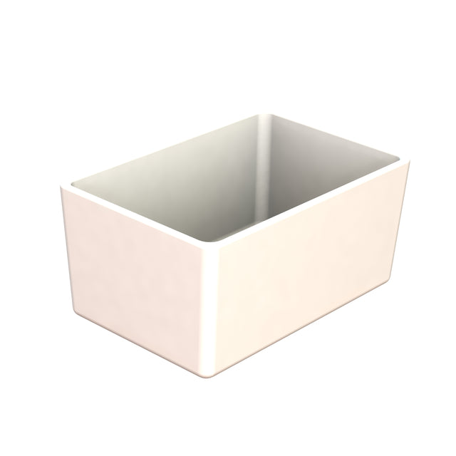 A Simple Solutions Bowl, dishwasher safe and crafted with smooth sides and rounded corners, is shown empty against a plain white background. This rectangular container offers both style and practicality for everyday use.