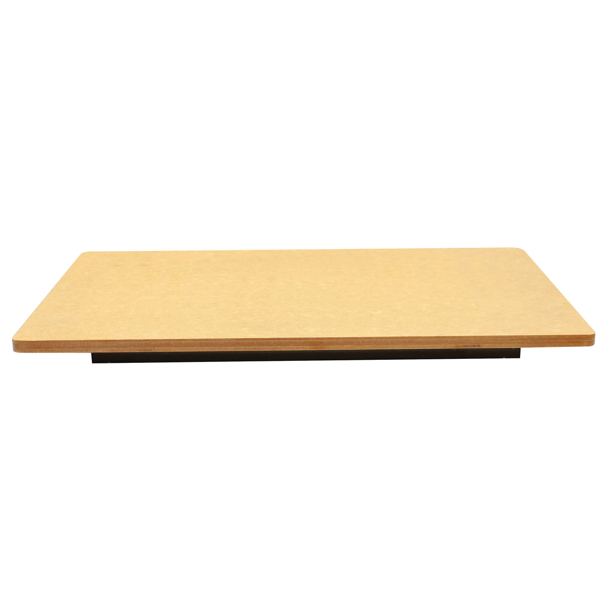 A rectangular, flat Versa-Tile Carving Station with smooth edges is shown against a white background. The board appears to be made of light brown wood or particleboard and is positioned horizontally, photographed from a low, straight-on angle.
