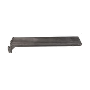 A long, black, rectangular cast iron grate (GRATE-CSTR24) by Vulcan features five parallel ridges along its length and a perpendicular mounting bracket on one end, set against a white background.