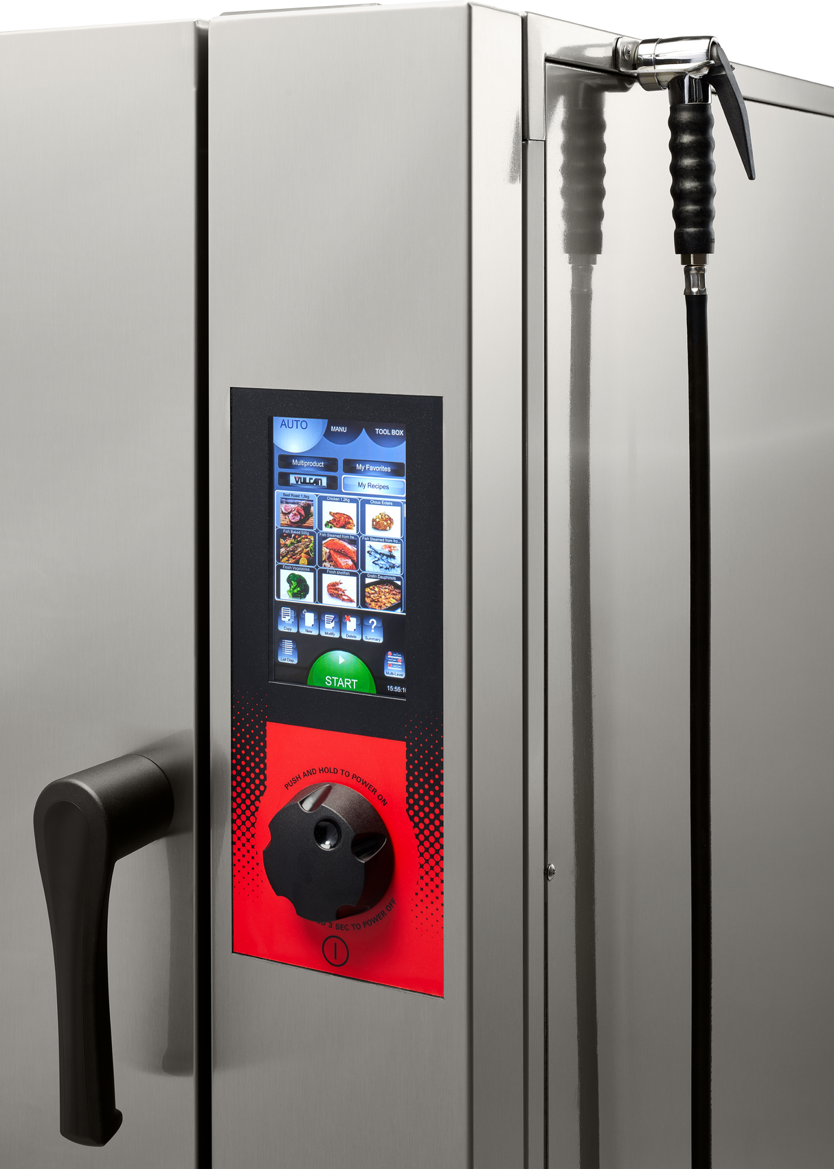 Vulcan TCM-101G-NAT/LP 36 Inch Touch Combi Gas Oven Boilerless with 93000 BTU