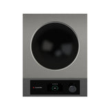 A stainless steel, portable induction cooktop with a circular black cooking surface, 2500 watts of power, a digital display showing “80%,” single control knob, and CookTek branding, all set against a plain white background.