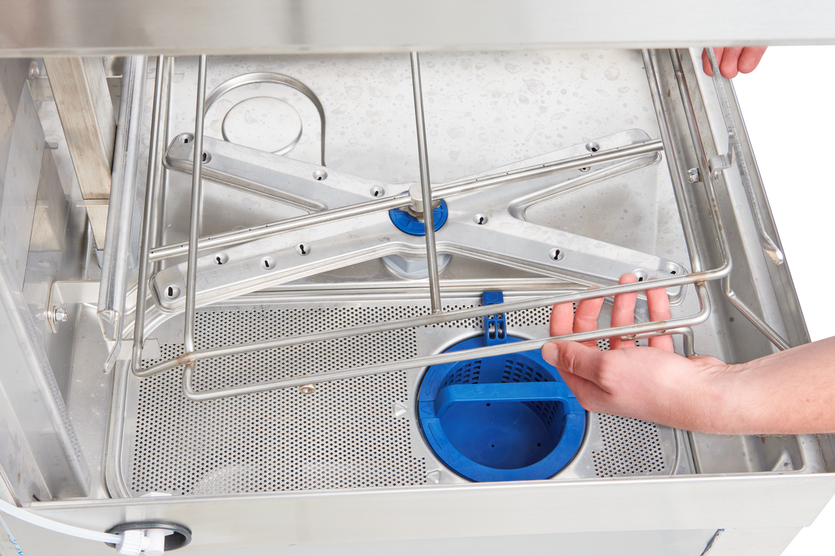 Hobart AM16SCB-16 Dishwasher 24 Inch Chemical Sanitizing Electric Stainless Steel with Touchscreen Controls