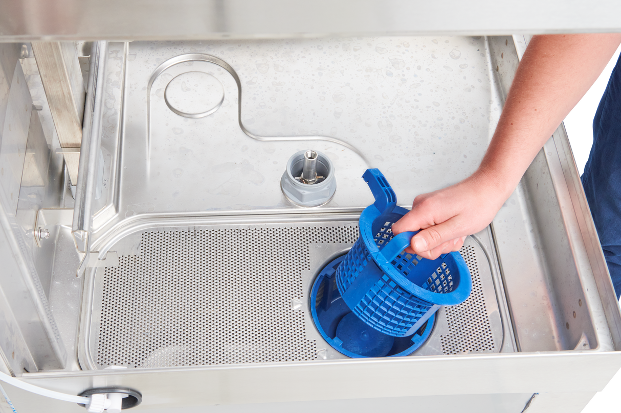 Hobart AM16SCB-16 Dishwasher 24 Inch Chemical Sanitizing Electric Stainless Steel with Touchscreen Controls