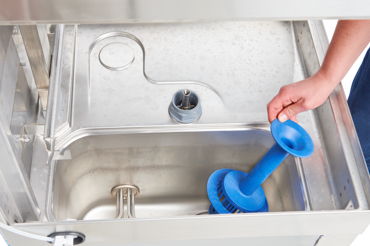 Hobart AM16SCB-16 Dishwasher 24 Inch Chemical Sanitizing Electric Stainless Steel with Touchscreen Controls