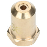 A close-up of a brass NG nozzle with a cylindrical body, a central circular opening at the top, and a hexagonal base. The smooth, reflective surface features the number 36 faintly marked on the side—an essential Empura Equipment part.