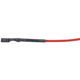A close-up of a red insulated wire with a black cylindrical component labeled 125°C VW-1 H (03.0) E329, commonly used in flame sensor assemblies like the ECO-613. The background is plain white; part may be from Empura Parts.