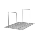 A rectangular Vulcan mesh crumb screen with two parallel vertical wire handles extending upward from the shorter sides, set against a plain white background. The minimalist design suggests it's suited for use with 65 lbs gas fryers as a handy rack or stand.