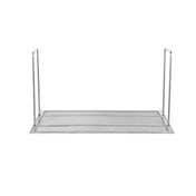 A Vulcan metal mesh shelf with a rectangular flat base and two vertical wire supports on each end, photographed on a white background. This minimal, functional design is ideal for organizing items like a mesh crumb screen for 65 lbs gas fryers.