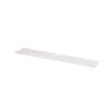 A rectangular, translucent plastic strip from the KleenScreen PLUS Filtration System with a small circular hole in the center lies flat on a white background. The edges curve slightly upward, and the strip is plain with no other markings visible.