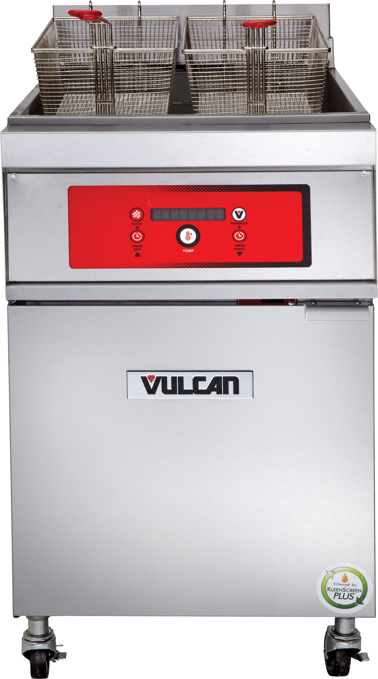 Vulcan 1ER85D_480/60/3 21 Inch Deep Electric Fryer 85 lbs Capacity Free-standing