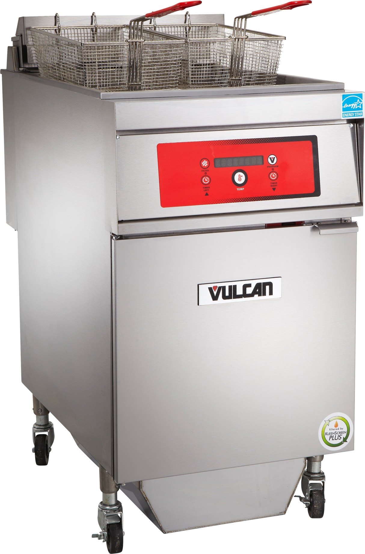 Vulcan 1ER85DF_480/60/3 Electric 21 Inch Full Pot Deep Fryer with Digital Controls