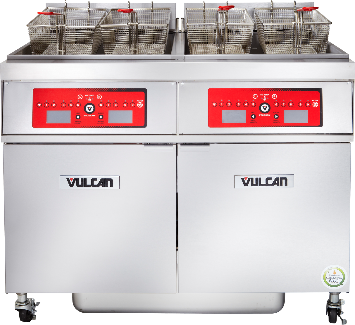 Vulcan 2ER85CF_208/60/3 Electric 42 Inch Deep Fryer with Dual Tanks