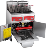 Vulcan 2VK45CF_LP 31 Inch Gas Deep Fryer High Efficiency with 140000 BTU