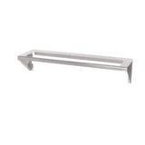 A silver metal CONRAIL-ACB36 wall-mounted shelf bracket with a rectangular open frame and angled support arms, ideal for holding a shelf or Vulcan condiment rail. The background is plain white.