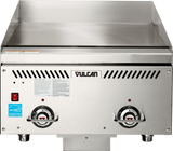 Vulcan VCCG24-AC_LP 24 Inch Gas Griddle Countertop with 2 Burners 60000 BTU