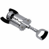 A premium corkscrew from TableCraft Products, this metal wing corkscrew with black handles features two levers and a rounded grip for effortless uncorking. It’s perfect for Cash & Carry or home use, displayed here on a white background.