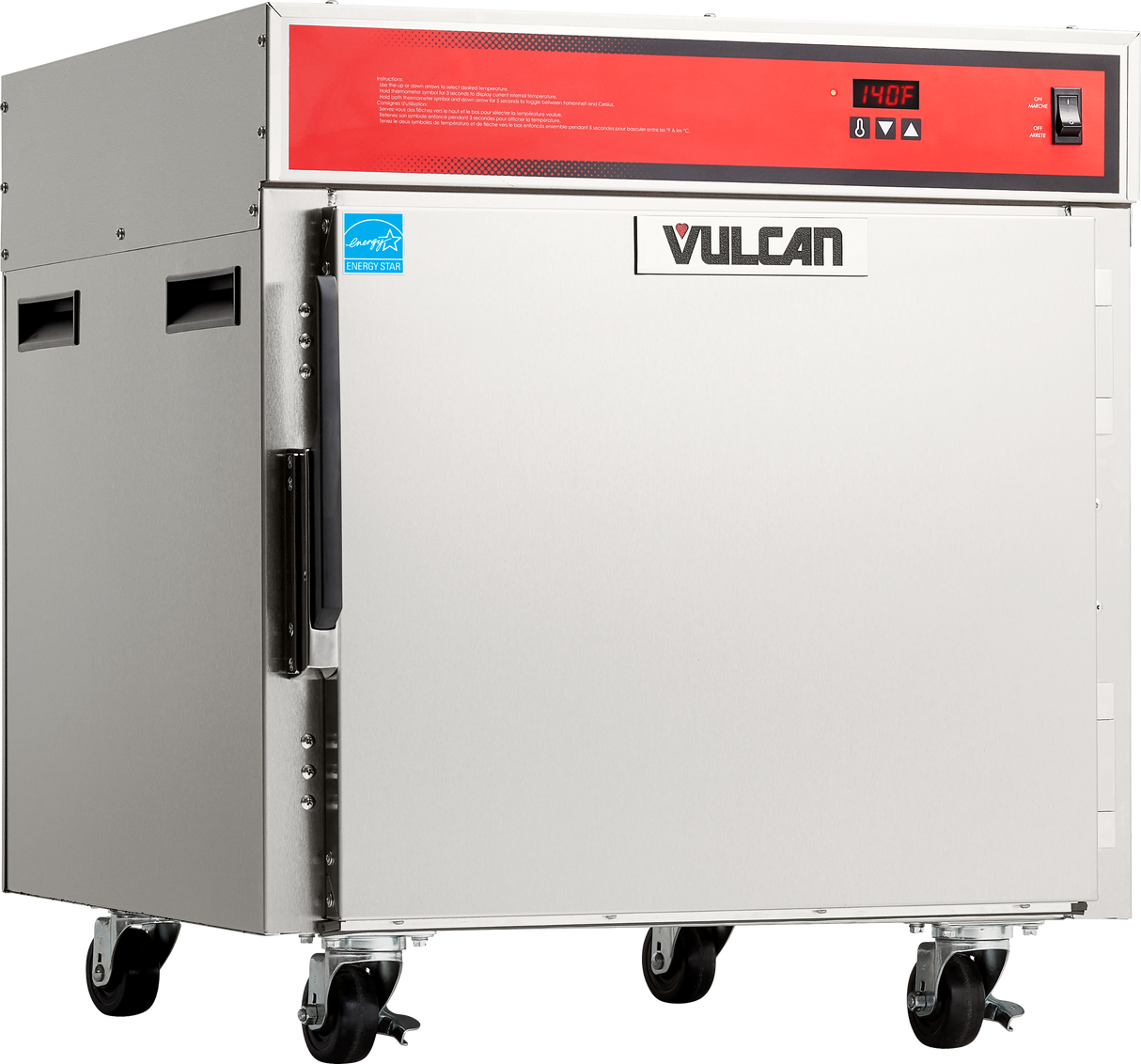 Vulcan VBP5ES_208-240/60/1 27 Inch Heated Cabinet Mobile Stainless Steel with Adjustable Tray Slides