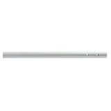 A plain, cylindrical silver Dowel Rod is shown horizontally against a white background. The rod has two circular holes near one end, is smooth with no additional markings, and is dishwasher safe for easy cleaning.